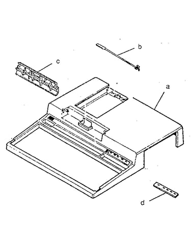 Toshiba t-1200 top cover assembly