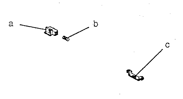 Toshiba t-1200 battery lock assembly