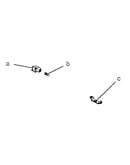 Toshiba t-1200 battery lock assembly