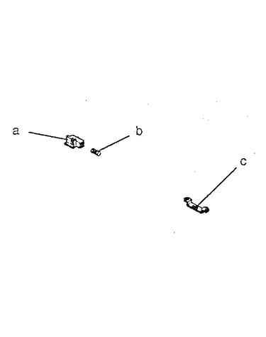 Toshiba t-1200 battery lock assembly