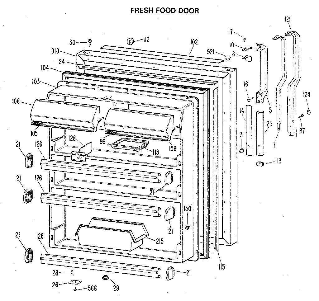 Fresh food door