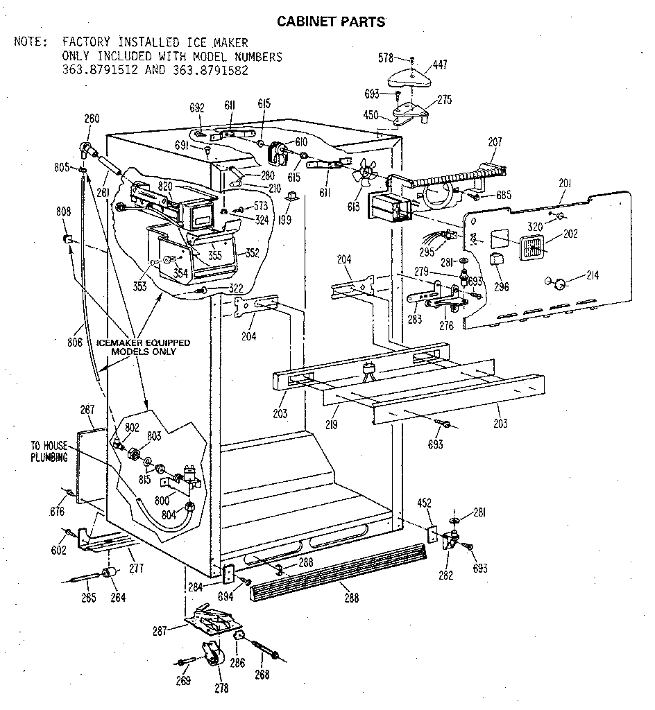 CABINET PARTS