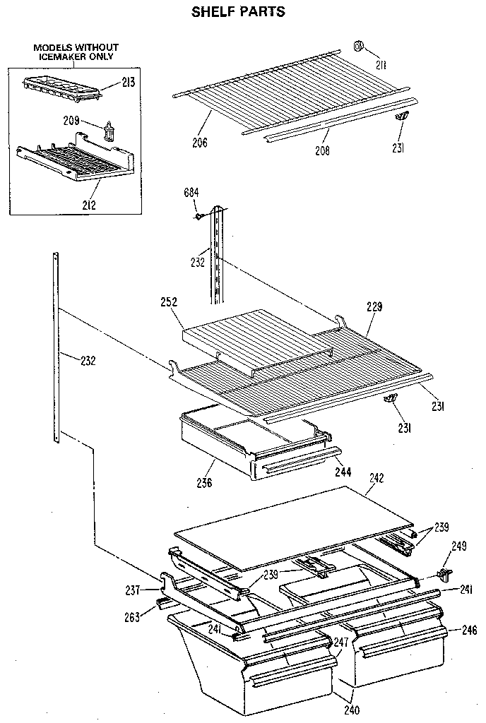 Shelf parts