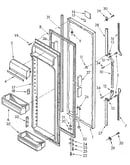 Refrigerator door
