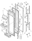 Refrigerator door