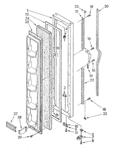 Freezer door
