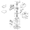 Makita BO4550 unit parts diagram
