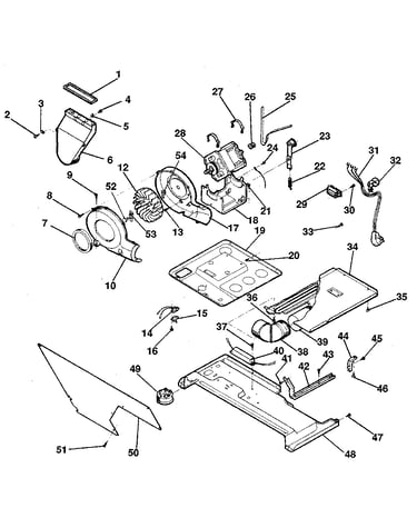 Dryer-motor, blower, belt