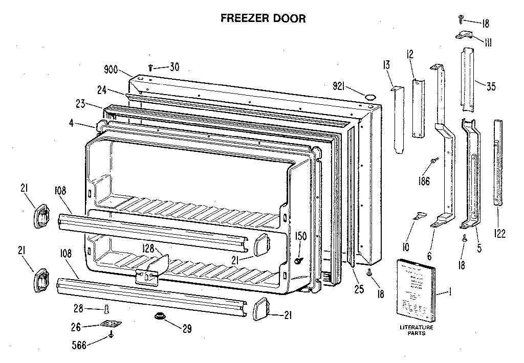 Freezer door