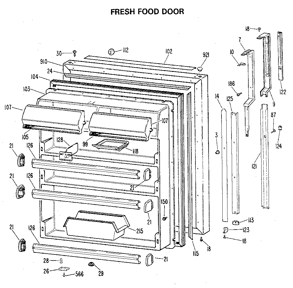 Fresh food door