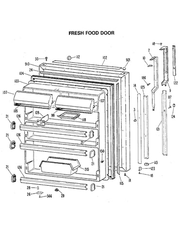 Fresh food door