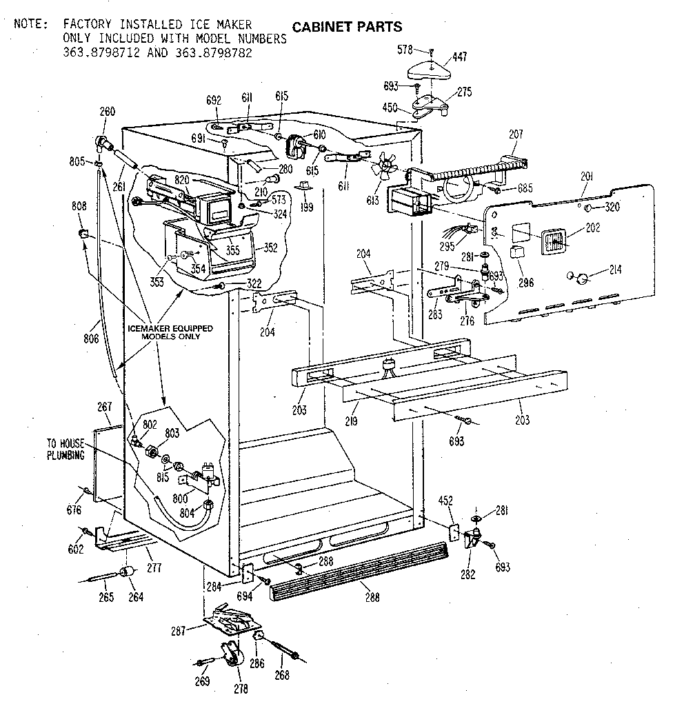 CABINET PARTS