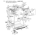 Kenmore 3638698712 cabinet parts diagram
