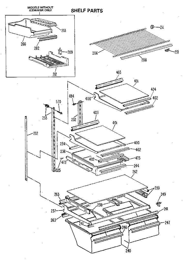 Shelf parts