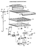Comparment separator/divider block