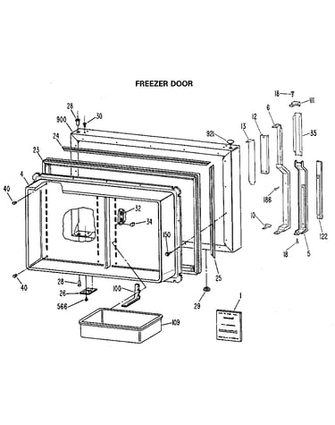 Freezer door