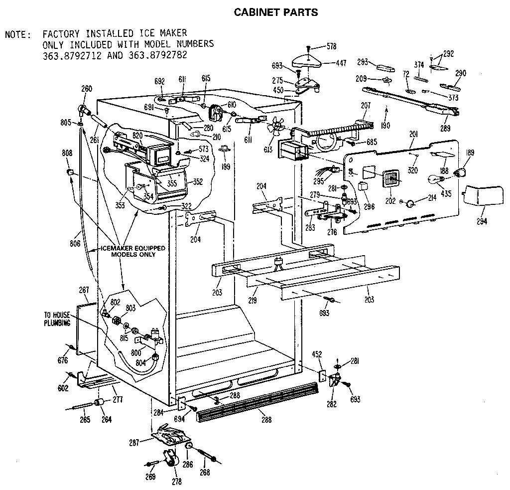 CABINET PARTS