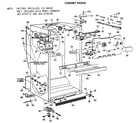 Kenmore 3638692782 cabinet parts diagram