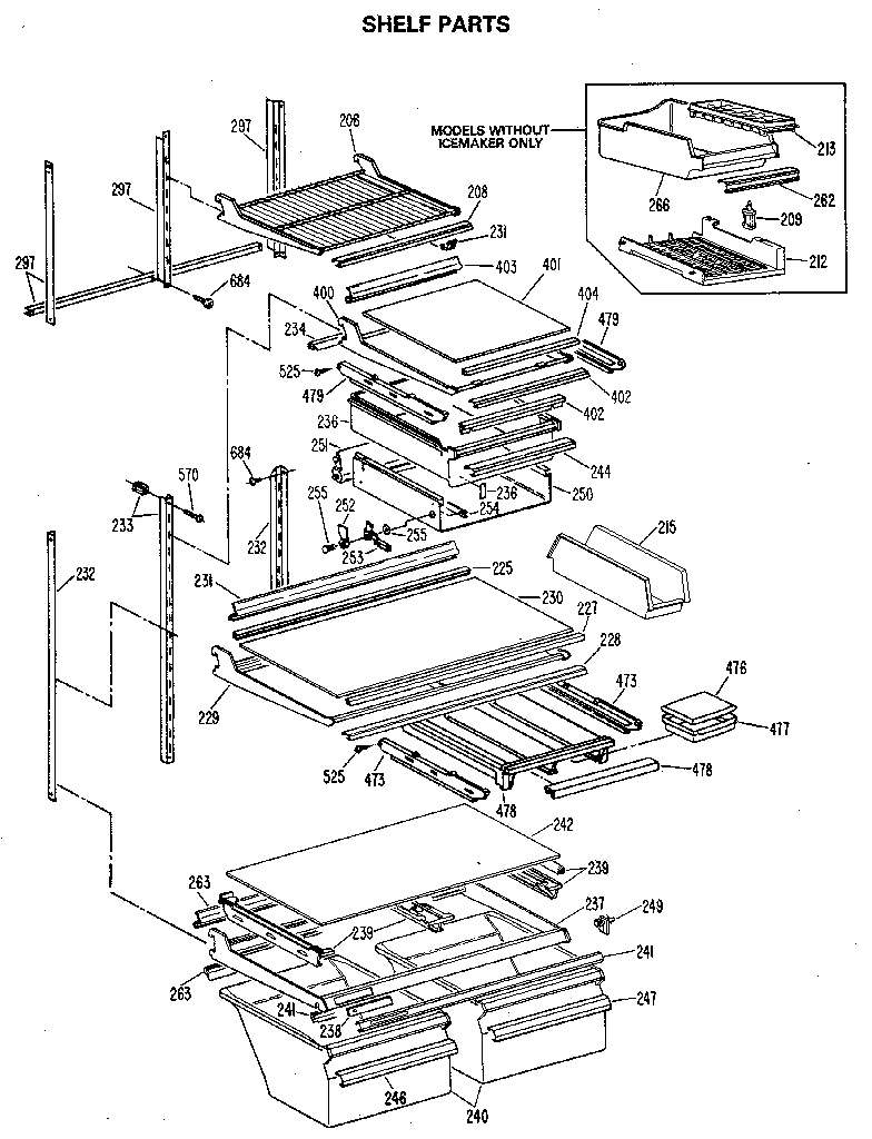 Shelf parts
