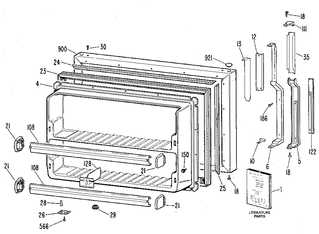 Freezer door