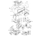 Craftsman 298586191 tank, clutch & muffler diagram