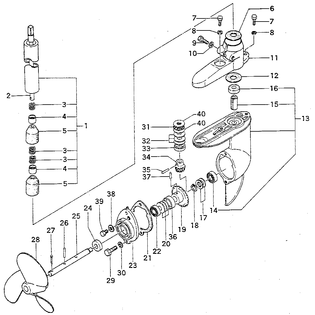 Drive shaft pipe & gear case