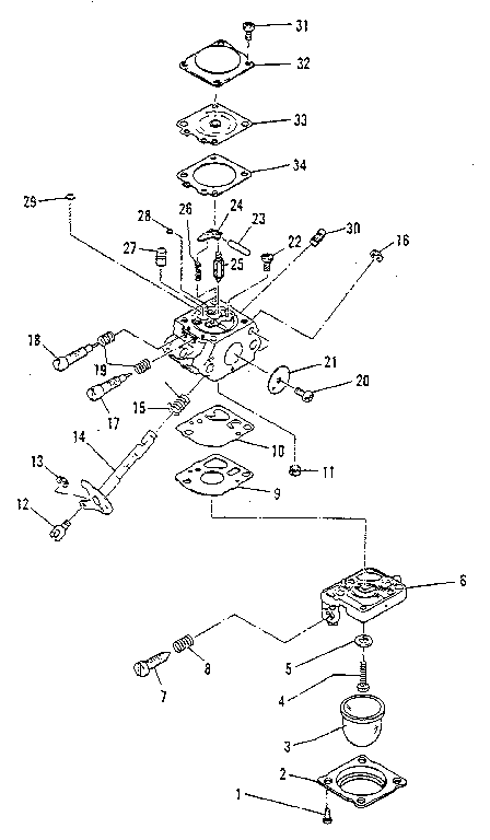 FIGURE 7 - CARBURETOR FOR MAC 85-SX