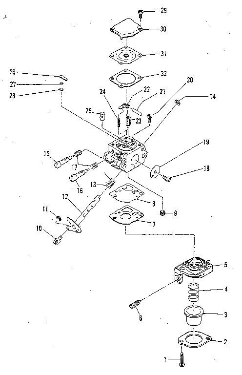 Figure 8 - carburetor zama m16 for mac 80-sx