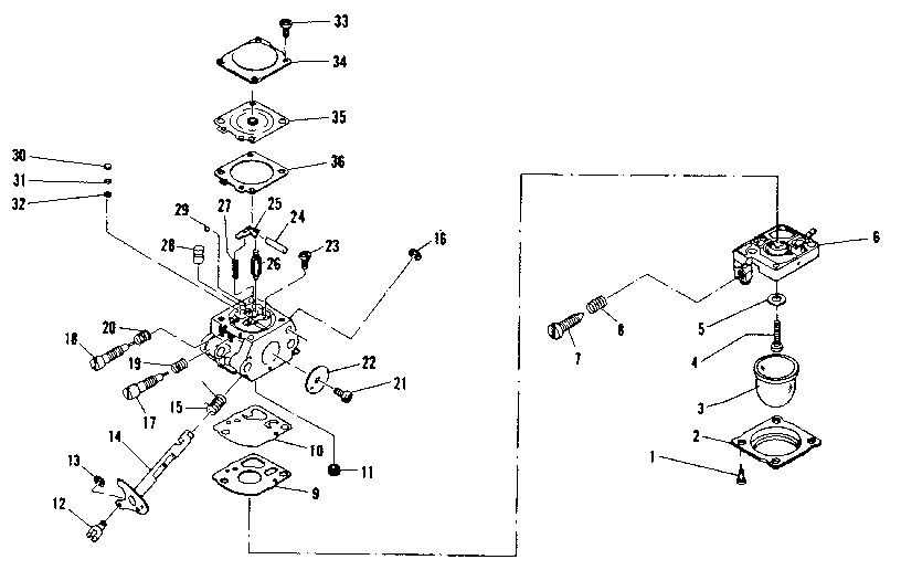 Carburetor assembly walbro wt92