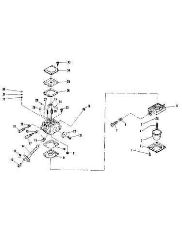 Carburetor assembly walbro wt92