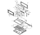 Toshiba T1100/T1100 PLUS chassis and keyboard diagram