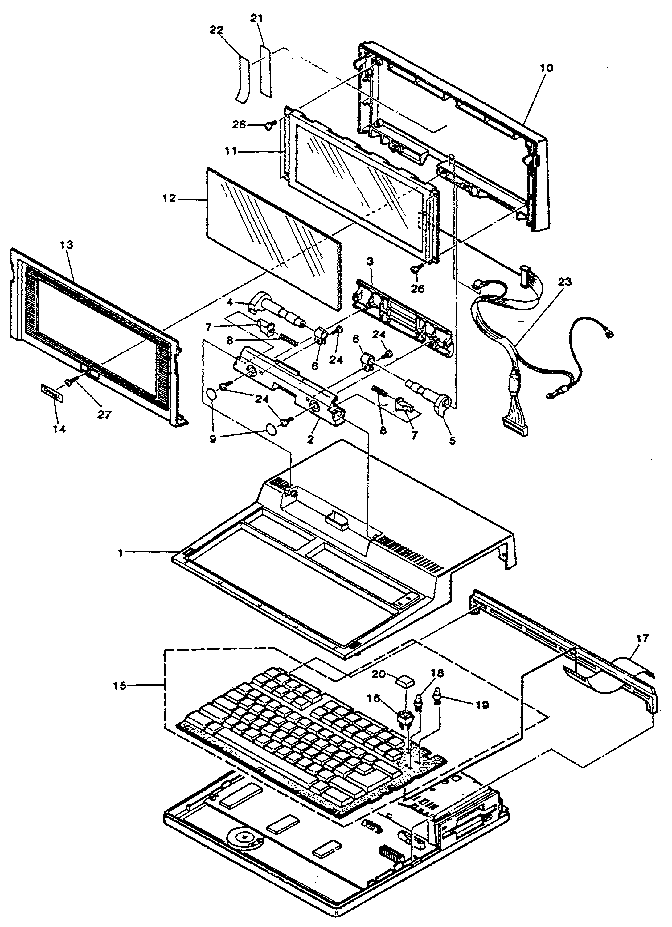 Chassis and keyboard