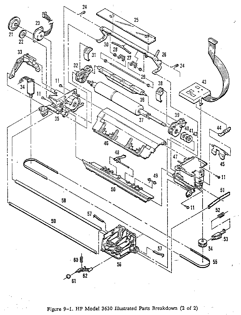 Hewlett packard paintjet-3630