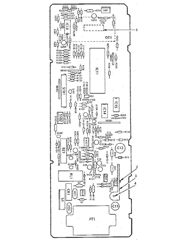 Power and control circuit board (part no. 14817)