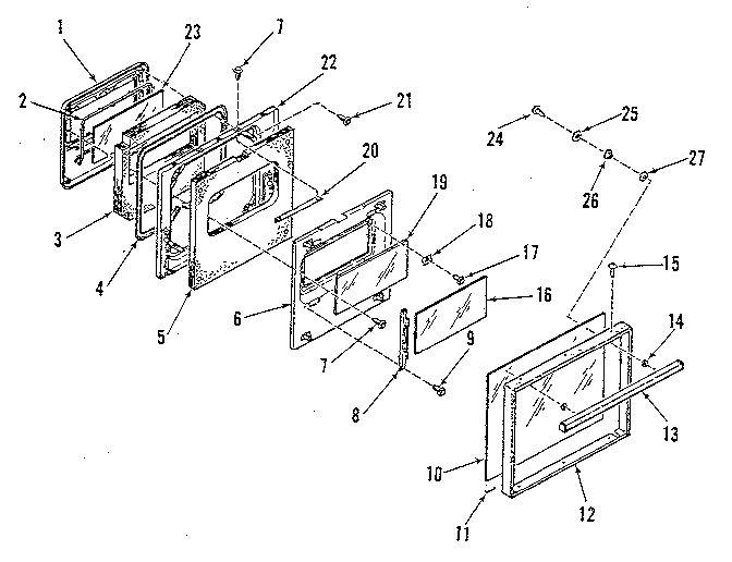 OVEN DOOR SECTION