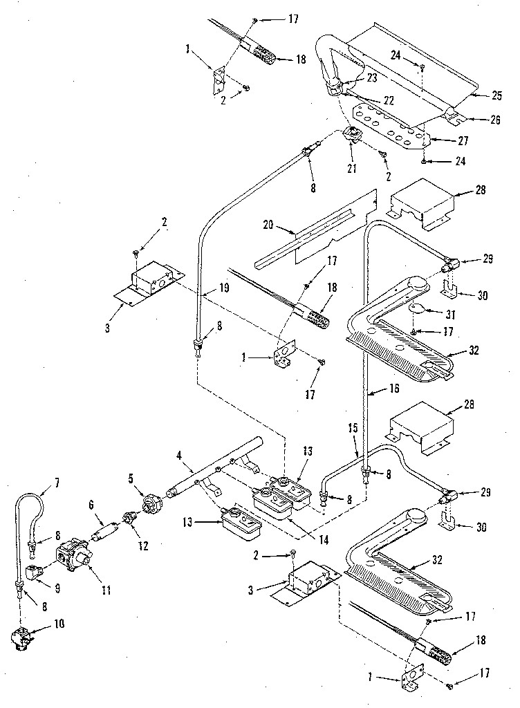 Burner section