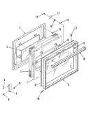 Oven door section