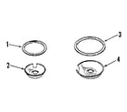 Kenmore 9114548812 optional porcelain pan and chrome ring kit no. 8068400 diagram