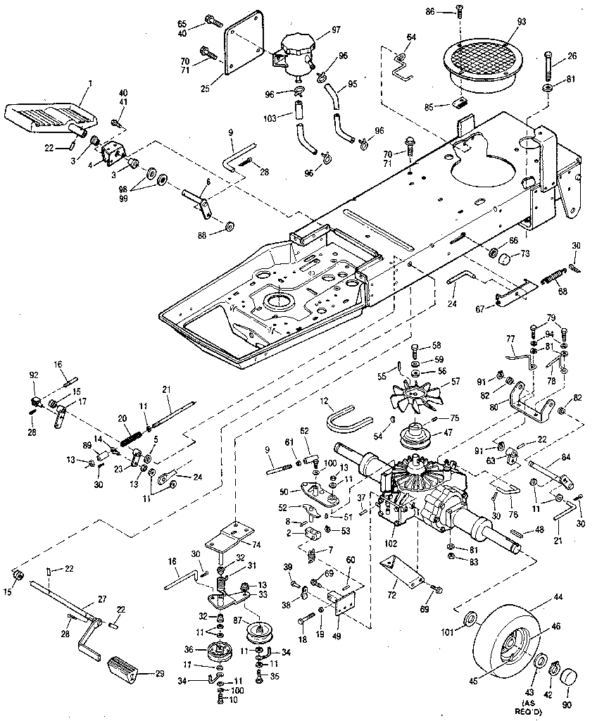 HYDROSTATIC & BRAKE ASSEMBLY