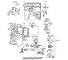 Briggs & Stratton 171400 TO 171499 (0035 - 0035) air cleaner, carburetor, and fuel tank assembly diagram