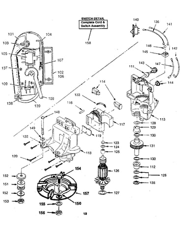 Motor & switch assembly
