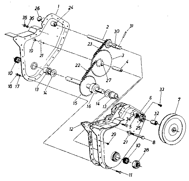 Chain case assembly