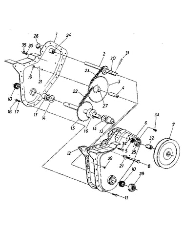 Chain case assembly