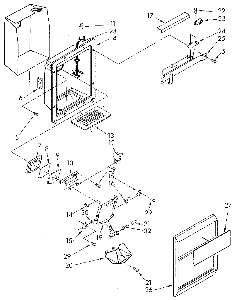 Dispenser front