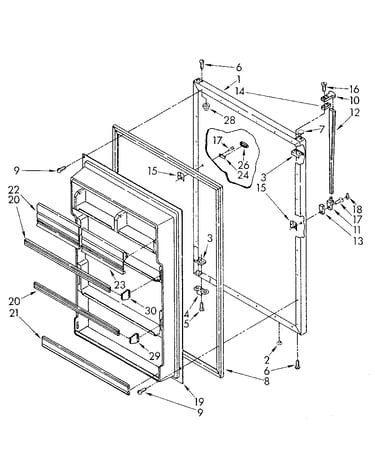 Refrigerator door