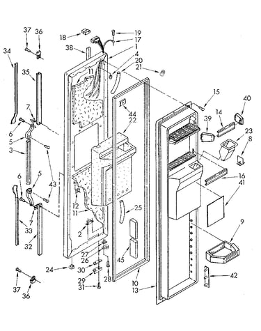 Freezer door