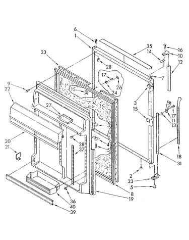 Refrigerator door