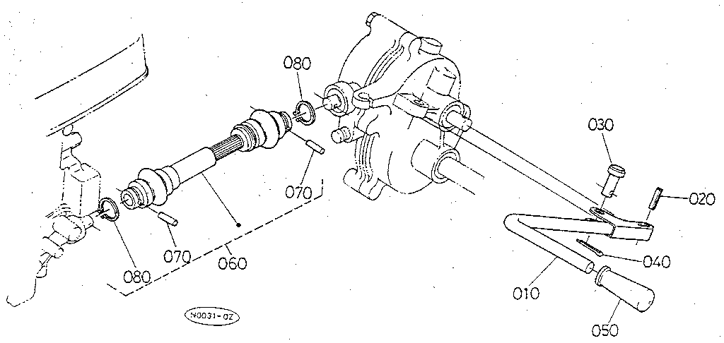 Change lever - joint