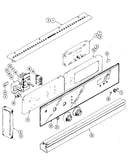Control panel lower oven