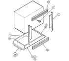 Craftsman 489520 body/liner/trim upper & lower oven diagram